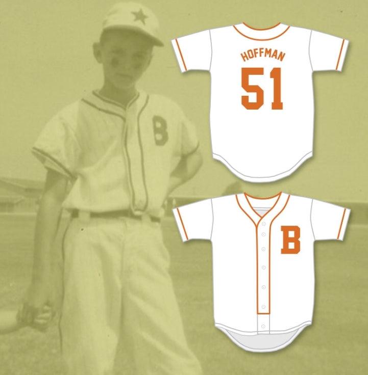 Personalizado Cualquier Nombre Número TREVOR HOFFMAN 51 BELLFLOWER LITTLE LEAGUE CAMISETA DE BÉISBOL BLANCA 2 Costuras Superiores S-6XL