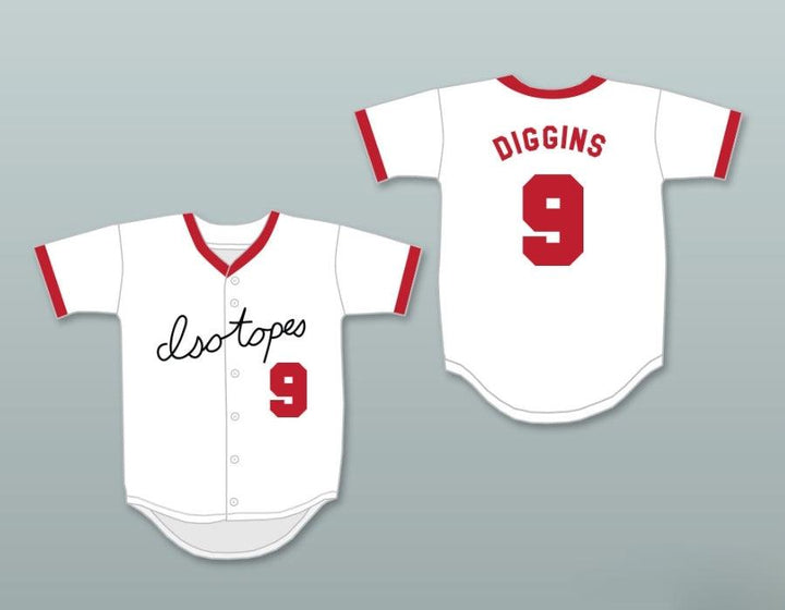 Camiseta de béisbol con botones y costuras SMASH DIGGINS 9 ISOTOPES, personalizada con cualquier nombre y número, tallas S-6XL