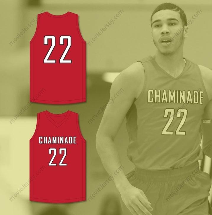 PERSONALIZA CUALQUIER Nombre Número JAYSON TATUM 22 CHAMINADE COLLEGE PREPARATORY SCHOOL RED DEVILS CAMISETA DE BALONCESTO ROJA 1 Top Cosido S-6XL