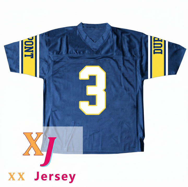 CUSTOM RANDY MOSS 3 DUPONT PANTHERS HIGH SCHOOL FOOTBALL JERSEY Top Stitched S-6XL