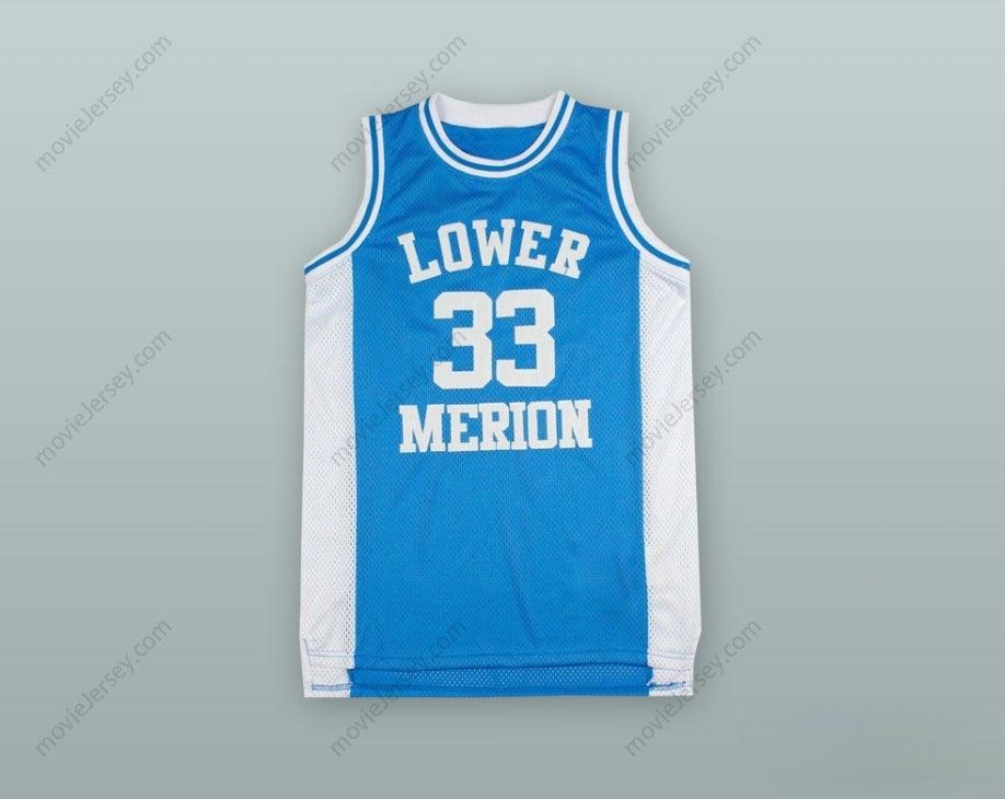 CUSTOM ANY Name Number   BRYANT 33 LOWER MERION HIGH SCHOOL LIGHT BLUE BASKETBALL JERSEY Top Stitched S-6XL