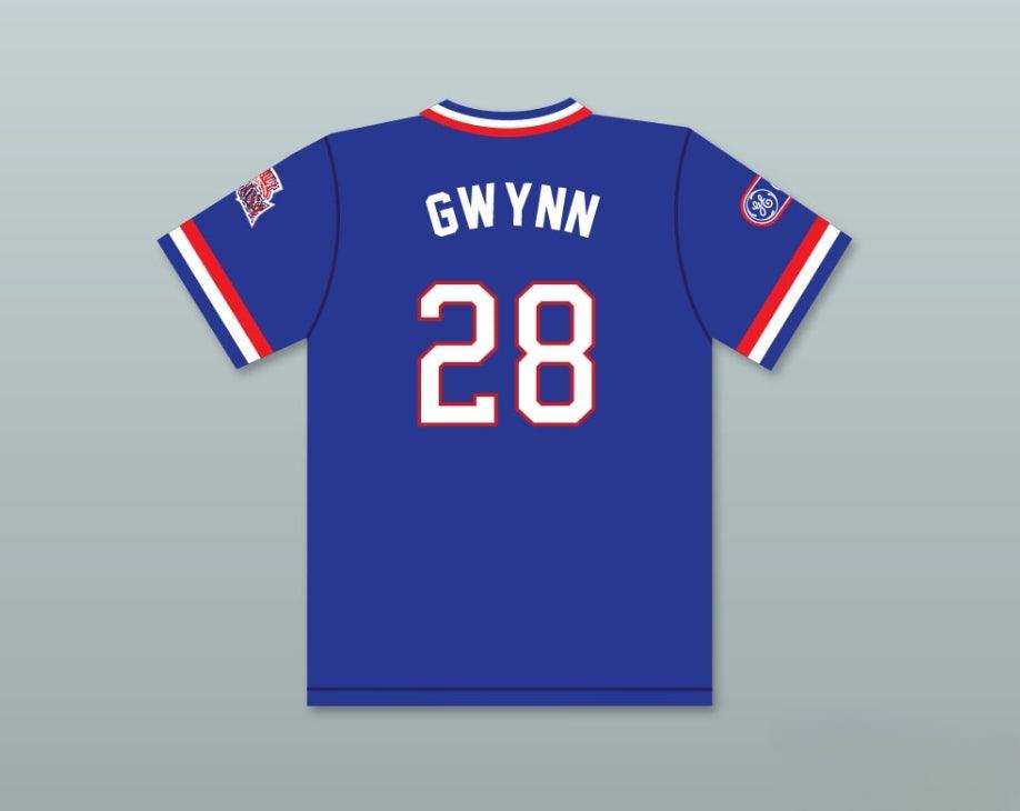 Personalizado Cualquier Nombre Número CHRIS GWYNN 28 1984 USA TEAM BLUE BASEBALL JERSEY 2 Cosido Superior S-6XL