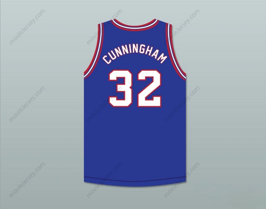 CUSTOM ANY Name Number BILLY CUNNINGHAM 32 ERASMUS HALL HIGH SCHOOL BLUE BASKETBALL JERSEY Top Stitched S-6XL