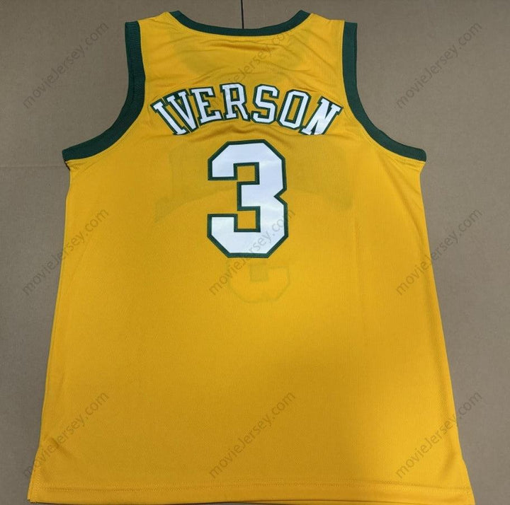 Camiseta de baloncesto retro cosida de Allen Iverson #3 Bethel High School