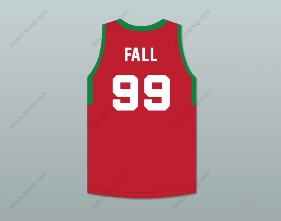 Camiseta de baloncesto personalizada con nombre y número TACKO FALL 99 MAINE RED 1 Top Stitched S-6XL