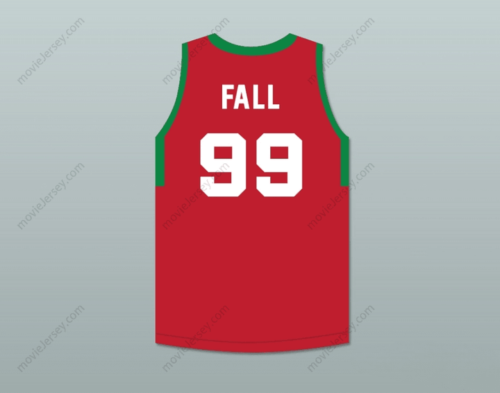 Camiseta de baloncesto personalizada con nombre y número TACKO FALL 99 MAINE RED 1 Top Stitched S-6XL