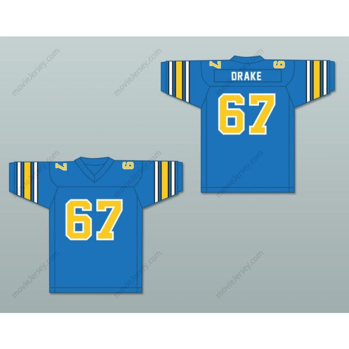 PERSONALIZA Cualquier Nombre Número 1983 USFL DON DRAKE 67 OAKLAND INVADERS Camiseta de Fútbol de Carretera Costura Superior S-6XL