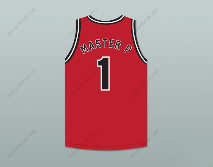 PERSONALIZA Cualquier Nombre Número MASTER P 1 NO LIMIT Camiseta Roja de BALONCESTO Cosida S-6XL