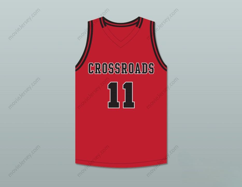 CUSTOM ANY Name Number SHAREEF O'NEAL 11 CROSSROADS SCHOOL ROADRUNNERS RED BASKETBALL JERSEY 2 Top Stitched S-6XL