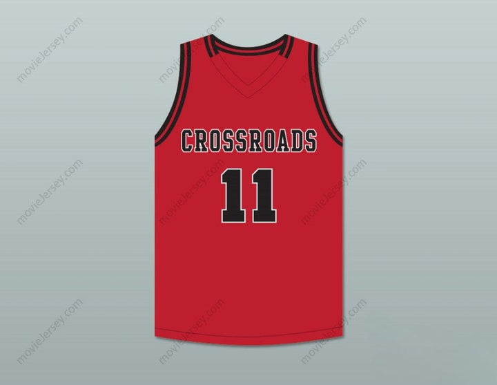CUSTOM ANY Name Number SHAREEF O'NEAL 11 CROSSROADS SCHOOL ROADRUNNERS RED BASKETBALL JERSEY 2 Top Stitched S-6XL