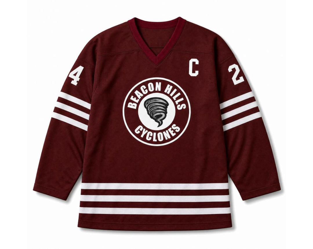 Custom Any Name Number Stiles Stilinski 24 Beacon Hills Cyclones Hockey Jersey Teen Wolf TV Series Top Stitched S-6XL