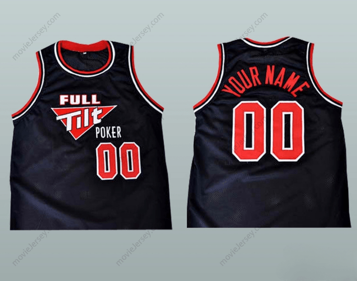 CAMISETA DE BALONCESTO PERSONALIZADA FULL TILT POKER CON CUALQUIER Nombre Número TU NOMBRE Y TU NÚMERO Bordado S-6XL