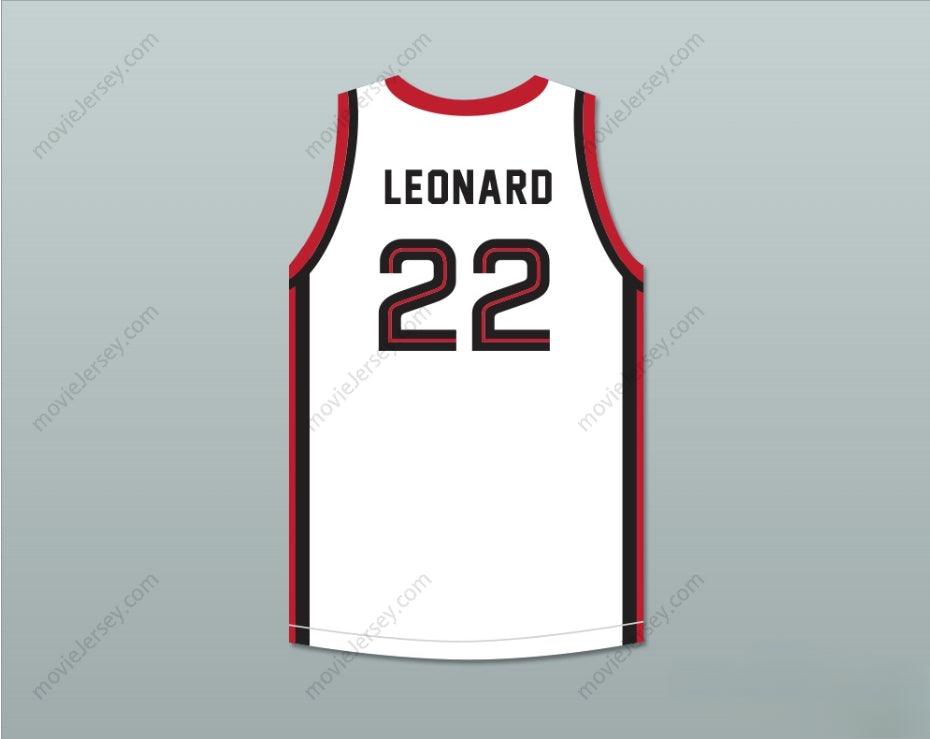 PERSONALIZA Cualquier Nombre Número KAWHI LEONARD 22 MARTIN LUTHER KING HIGH SCHOOL CAMISETA BLANCA DE BALONCESTO 8 Cosida S-6XL