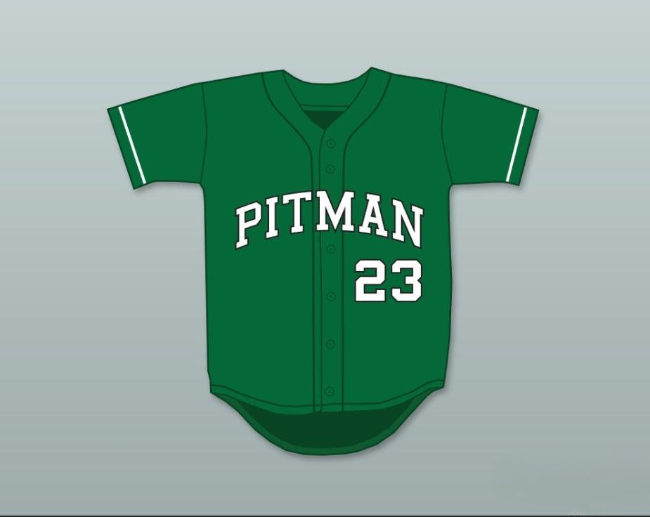 Personalizado Cualquier Nombre Número COLIN KAEPERNICK 23 JOHN H. PITMAN HIGH SCHOOL ORGULLO VERDE CAMISETA DE BÉISBOL 1 Parte Superior Cosida S-6XL