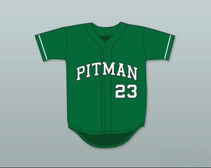 Personalizado Cualquier Nombre Número COLIN KAEPERNICK 23 JOHN H. PITMAN HIGH SCHOOL ORGULLO VERDE CAMISETA DE BÉISBOL 1 Parte Superior Cosida S-6XL