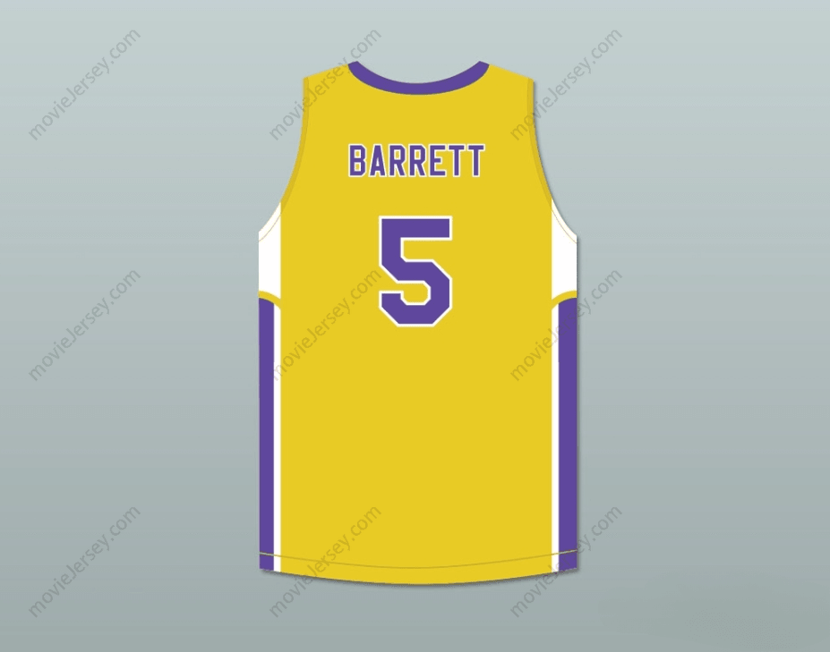 PERSONALIZA Cualquier Nombre Número R.J. BARRETT 5 ACADEMY CAMISETA BALONCESTO AMARILLA Costuras Superiores S-6XL