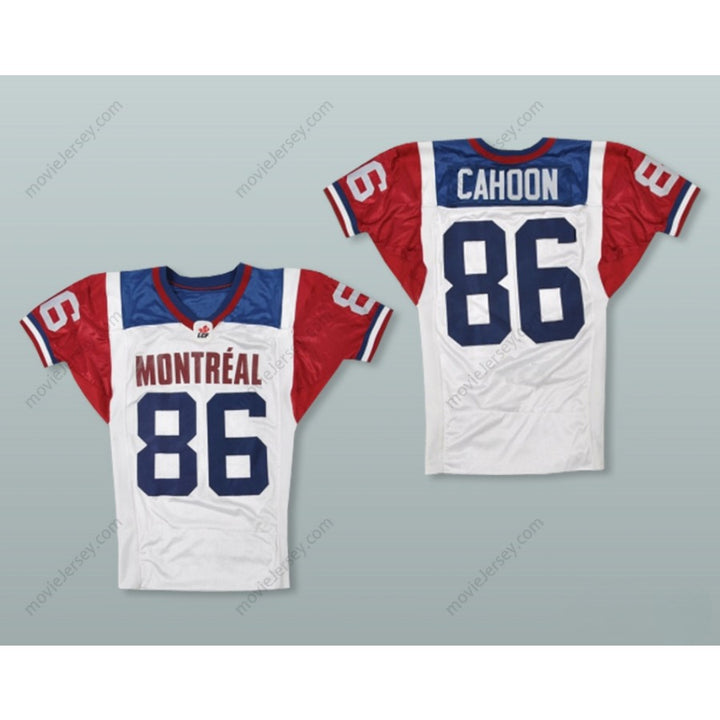 CUSTOM ANY Name Number BEN CAHOON 86 MONTREAL ALOUETTES FOOTBALL JERSEY STITCH SEWN NEW Top Stitched S-6XL