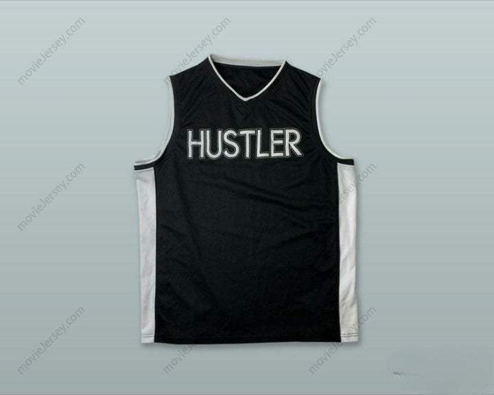 PERSONALIZA Cualquier Nombre Número HUSTLER NEGRA CAMISETA BALONCESTO Cosida Tallas S-6XL