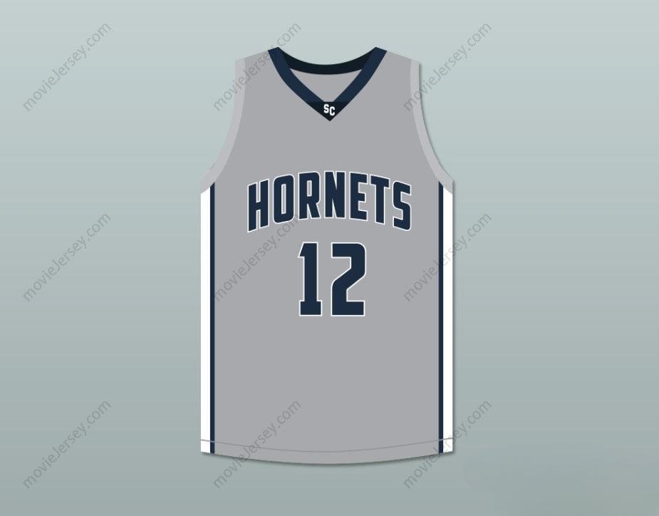 CAMISETA DE BALONCESTO GRIS DE LOS HORNETS PERSONALIZADA CON CUALQUIER Nombre y Número JA MORANT 12, 1 Parte Superior Cosida S-6XL