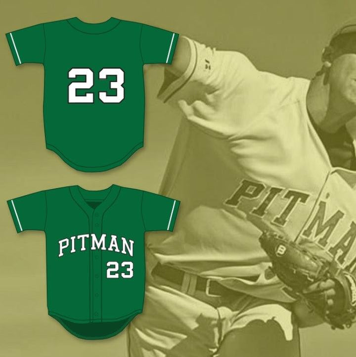 Personalizado Cualquier Nombre Número COLIN KAEPERNICK 23 JOHN H. PITMAN HIGH SCHOOL ORGULLO VERDE CAMISETA DE BÉISBOL 1 Parte Superior Cosida S-6XL