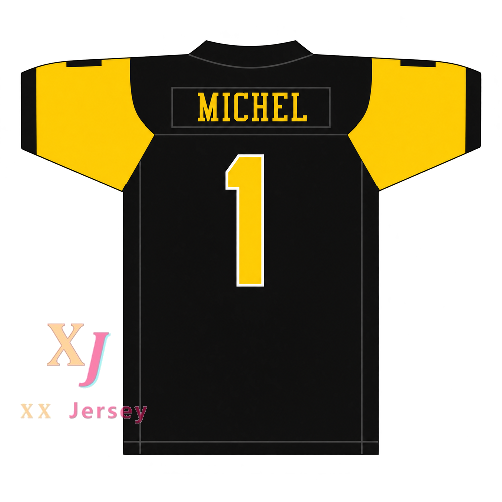 Custom Sony Michel 1 American Heritage School Patriots Football Jersey