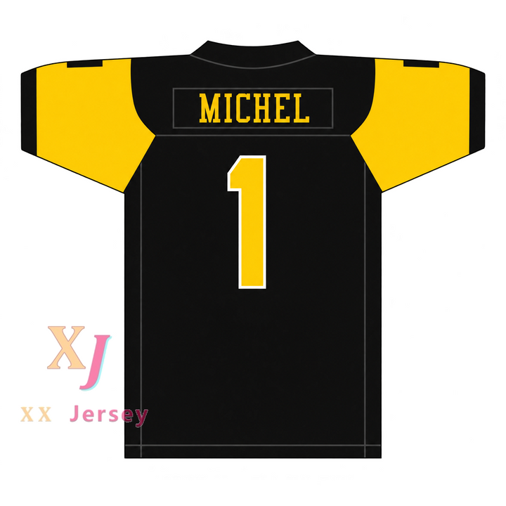 Custom Sony Michel 1 American Heritage School Patriots Football Jersey