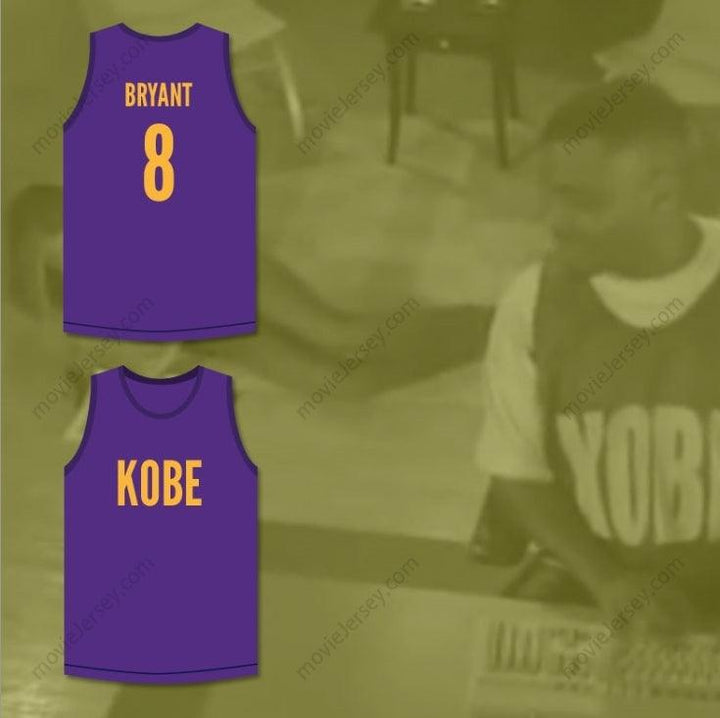 PERSONALIZA Cualquier Nombre Número BRYANT 8 CAMISETA DE BALONCESTO MORADA BRYANT EXPEDIA SKIT MADTV Cosido Superior S-6XL