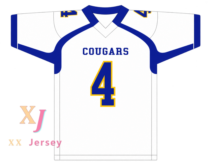 PERSONALIZADO Cualquier Nombre Número QUAY WALKER 4 CRISP COUNTY HIGH SCHOOL COUGARS Camiseta de Fútbol Cosida Tallas S-6XL