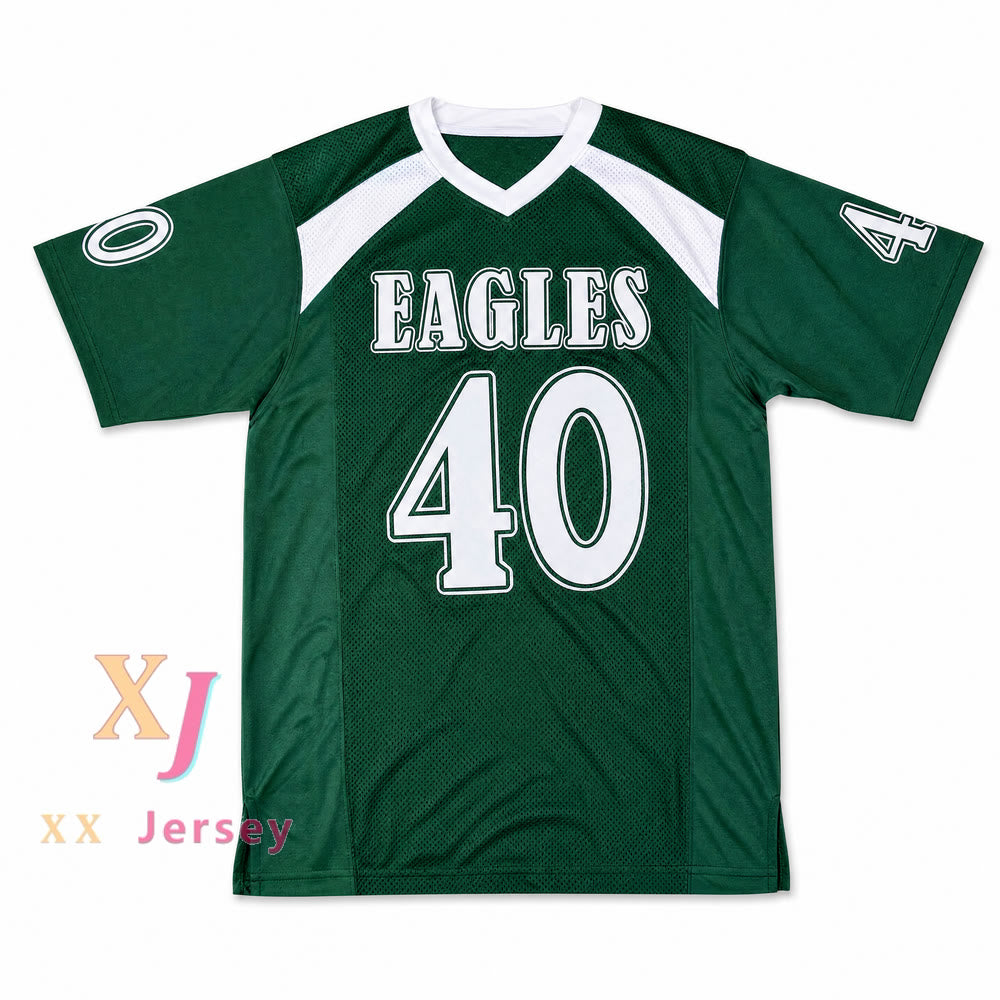 PERSONALIZA cualquier nombre y número VON MILLER 40 DESOTO HIGH SCHOOL CAMISETA VERDE Fútbol Americano Cosido Tallas S-6XL