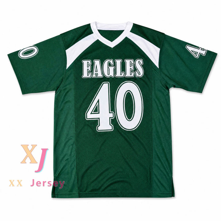 PERSONALIZA cualquier nombre y número VON MILLER 40 DESOTO HIGH SCHOOL CAMISETA VERDE Fútbol Americano Cosido Tallas S-6XL