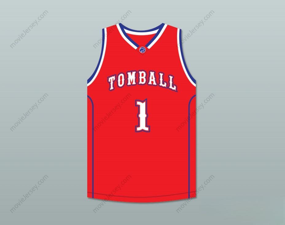 PERSONALIZADO Cualquier Nombre Número JIMMY BUTLER 1 COUGARS DE SECUNDARIA ROJO CAMISETA DE BALONCESTO Cosido S-6XL