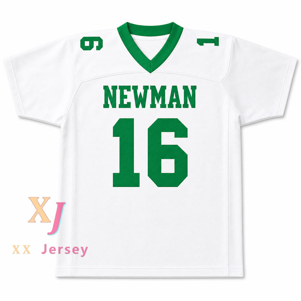Isidore Newman High School 16 Football Jersey — white front view