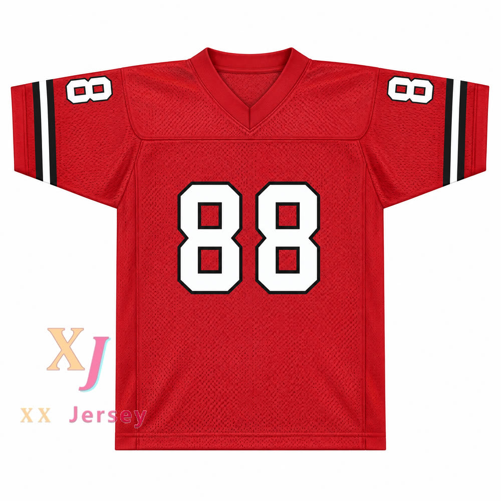 PERSONALIZADA Cualquier Nombre Número WILL SMITH 88 MODA Camiseta Roja de Fútbol Cosida Tallas S-6XL