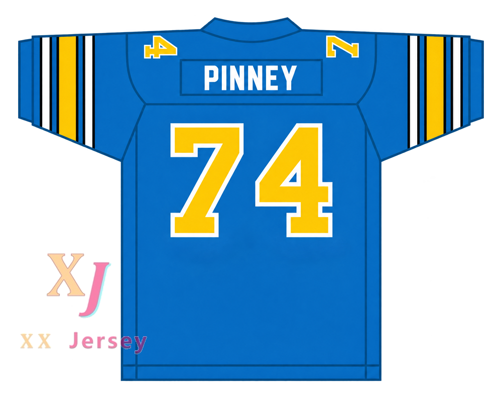 PERSONALIZA Cualquier Nombre Número 1985 USFL RAY PINNEY 74 OAKLAND INVADERS CAMISETA DE FÚTBOL AMERICANA DE VISITANTE Cosida S-6XL