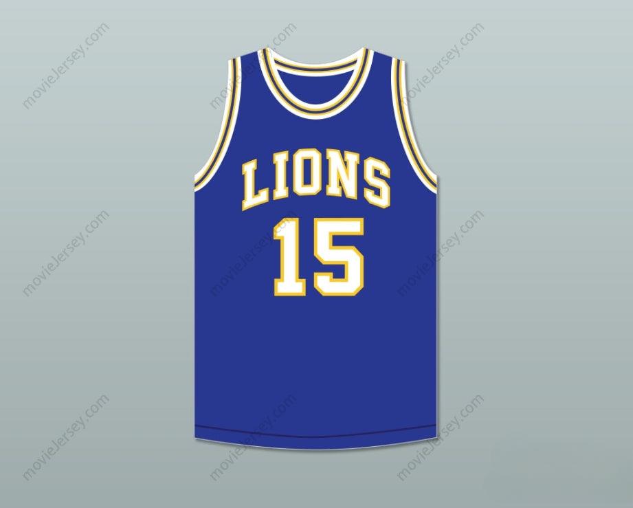 PERSONALIZA CUALQUIER Nombre Número JEFF HORNACEK 15 LYONS TOWNSHIP HIGH SCHOOL LIONS CAMISETA DE BALONCESTO AZUL ROYAL 1 Parte Superior Cosida S-6XL