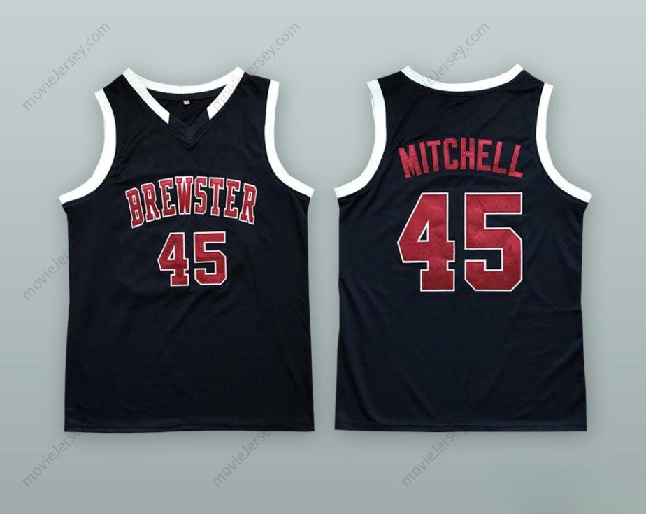 CUSTOM ANY Name Number DONOVAN MITCHELL 45 BOBCATS BLACK BASKETBALL JERSEY Top Stitched S-6XL