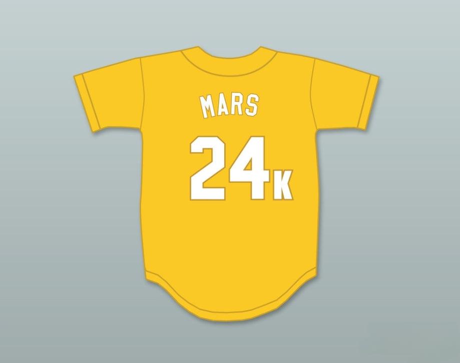 Personalizada Cualquier Nombre Número BRUNO MARS 24K HOOLIGANS CAMISETA BÉISBOL DORADA PREMIOS BET Costura Superior S-6XL