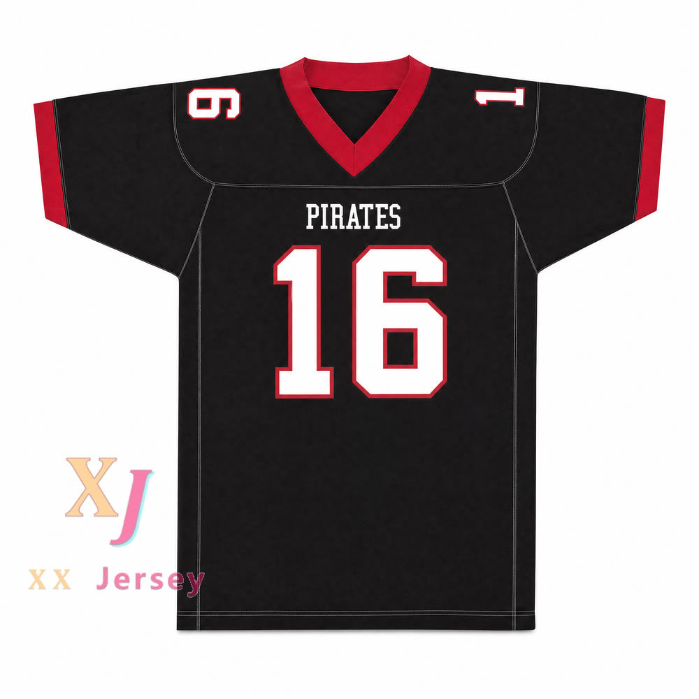 Custom T.J. Watt 16 Pewaukee High School Pirates Football Jersey