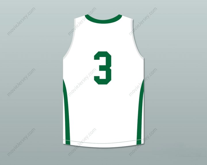 CUSTOM ANY Name Number CJ MCCOLLUM 3 GLENOAK HIGH SCHOOL GOLDEN  WHITE BASKETBALL JERSEY Top Stitched S-6XL