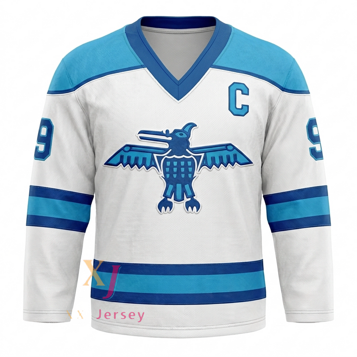Custom Any Name Number Wayne Gretzky 9 Ross Sheppard High School Thunderbirds Hockey JerseyTop Stitched S-6XL