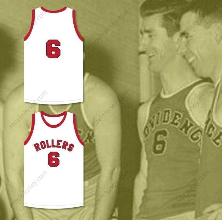 CUSTOM ANY Name Number HANK BEENDERS 6 PROVIDENCE STEAMROLLERS WHITE BASKETBALL JERSEY 3 Top Stitched S-6XL