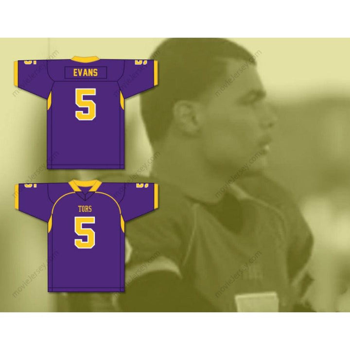 PERSONALIZA Cualquier Nombre Número CAMISETA DE FÚTBOL DE MIKE EVANS #5 DE LA ESCUELA SECUNDARIA TORS Tallas S-6XL