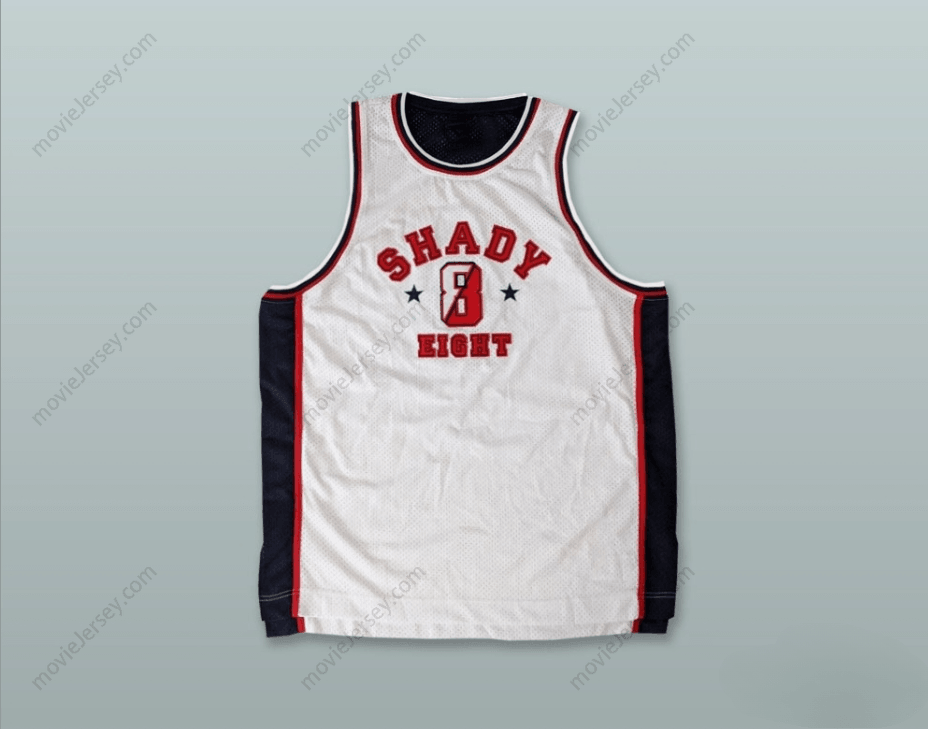 CUSTOM ANY Name Number SHADY LIMITED 8 SHADY EIGHT WHITE BASKETBALL JERSEY Top Stitched S-6XL