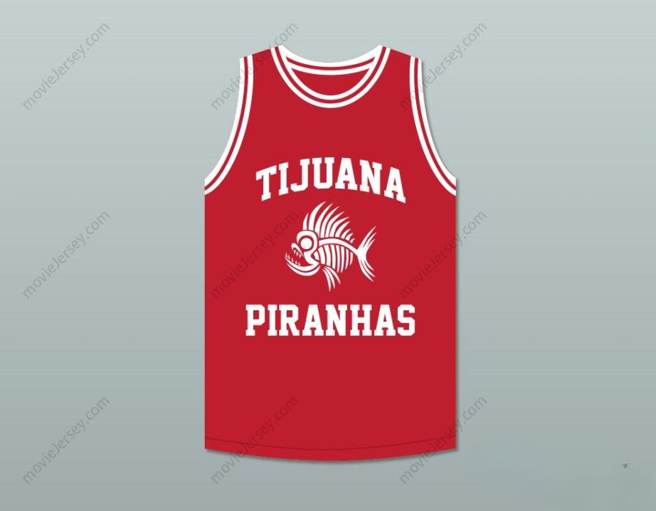 PERSONALIZADA Cualquier Nombre Número MARIO LOPEZ 23 TIJUANA PIRANHAS ROJO CAMISETA DE BALONCESTO EQUIPO DE EXPANSIÓN MEXICANO Con Costuras Reforzadas S-6XL