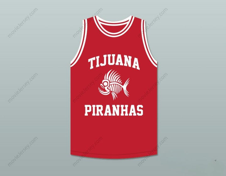 PERSONALIZADA Cualquier Nombre Número MARIO LOPEZ 23 TIJUANA PIRANHAS ROJO CAMISETA DE BALONCESTO EQUIPO DE EXPANSIÓN MEXICANO Con Costuras Reforzadas S-6XL