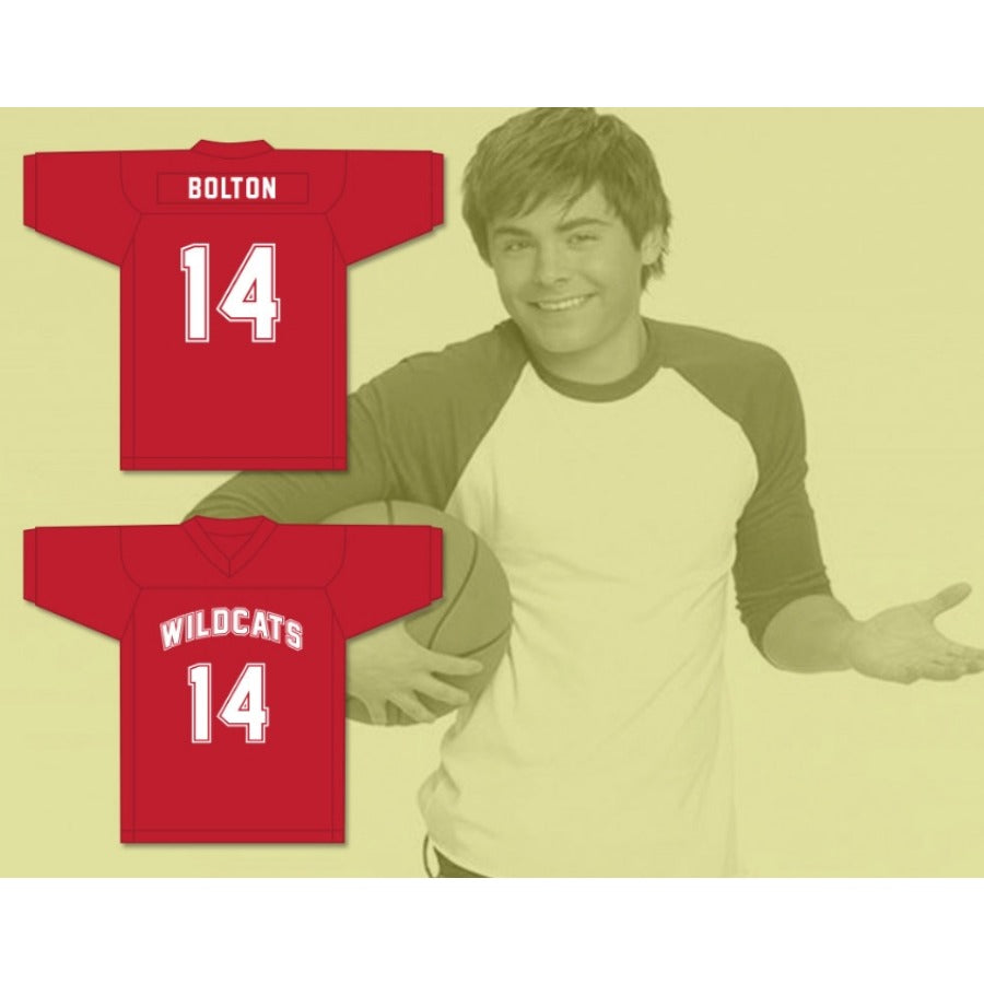 CUSTOM ANY Name Number TROY BOLTON 14 EAST HIGH SCHOOL WILDCATS Football Jersey Top Stitched S-6XL