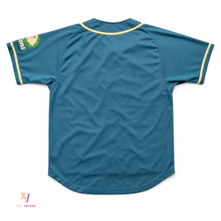 Camiseta de béisbol con botones SEIBU LIONS TEAL, personalizada con cualquier nombre y número, cosida S-6XL
