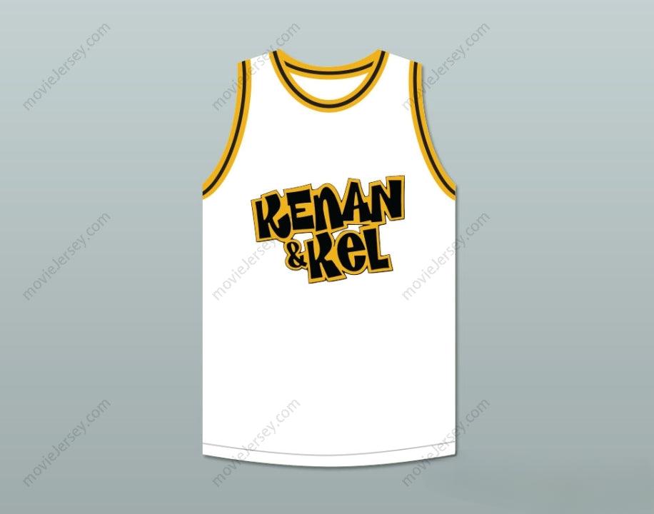 CUSTOM ANY Name Number KENAN THOMPSON 1 KENAN & KEL WHITE BASKETBALL JERSEY 1 Top Stitched S-6XL