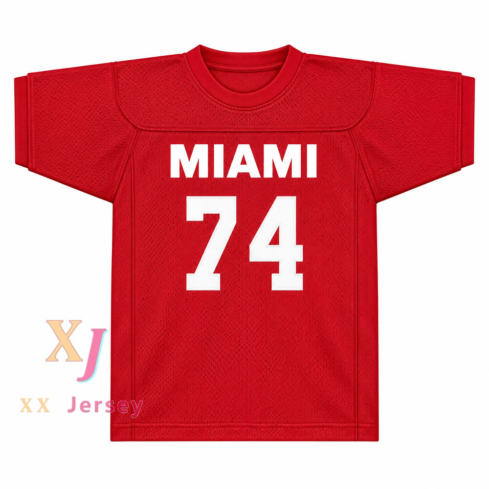 Custom T.J. Lambert 74 Miami Football Jersey
