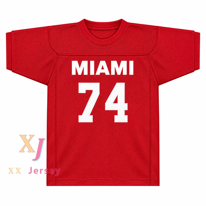Custom T.J. Lambert 74 Miami Football Jersey